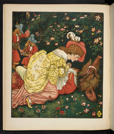 Ilustrace pro Krásku a zvíře. od Walter Crane