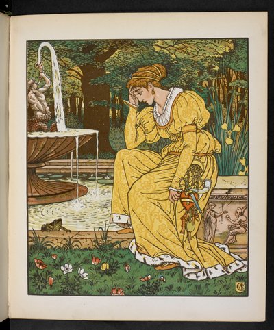 Ilustrace pro žabího prince. od Walter Crane