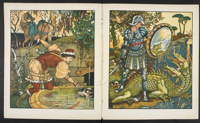 Ilustrace k příběhu, princezna Belle étoile. od Walter Crane