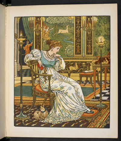 Ilustrace k příběhu, Hind in the wood. od Walter Crane