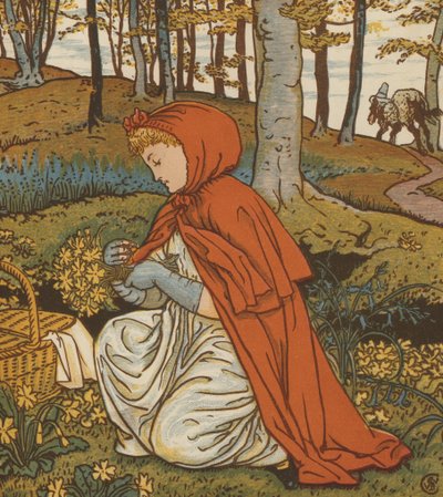 Červená karkulka (barva lito) od Walter Crane