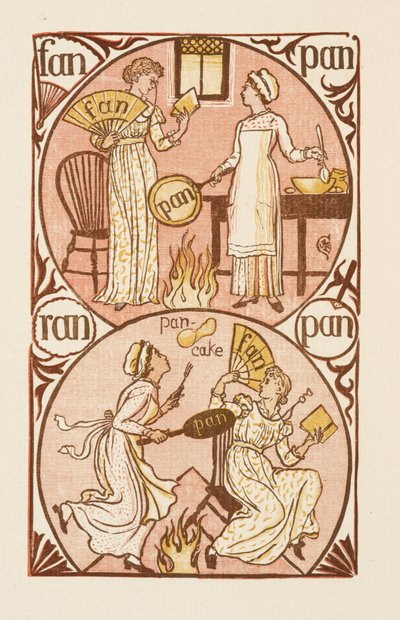Rýmovaná slova končící na písmeno N. The Golden primer od Walter Crane