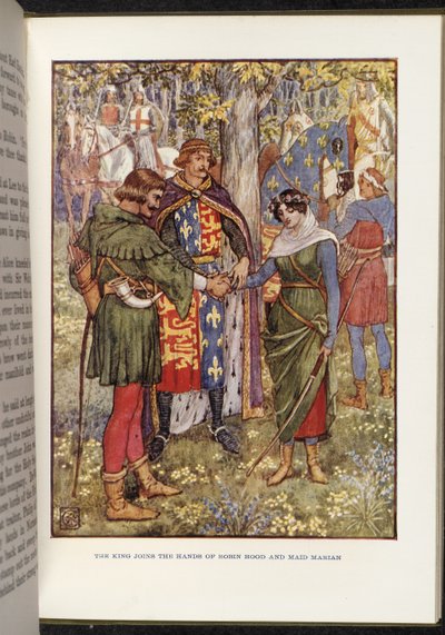 Robin Hood a pokojská Marian od Walter Crane