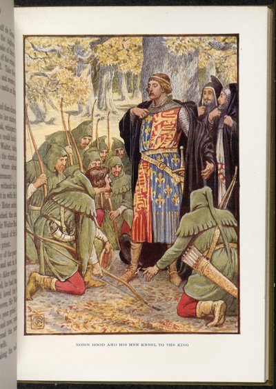 Robin Hood před Richardem I od Walter Crane