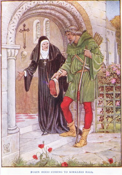 Robin Hood přichází do Kirkley Hall, kolem roku 1920 od Walter Crane