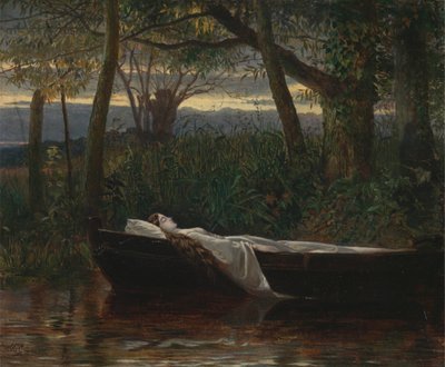 The Lady of Shalott [1862, Royal Academy of Arts, Londýn, katalog výstavy] od Walter Crane
