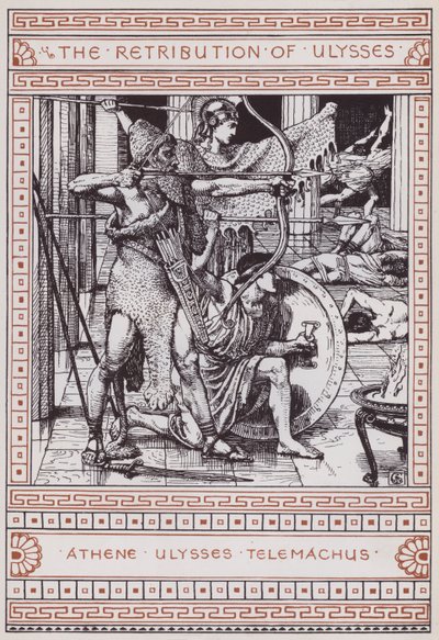 Odysseova odplata (rytina) od Walter Crane