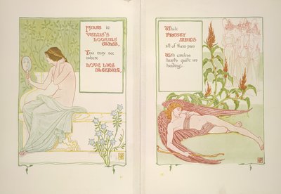 Venušino zrcadlo a služky od Walter Crane
