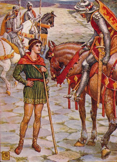 Otázky mladého Percivala Sir Owen, 1911. od Walter Crane