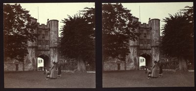 Vrátnice, Biskupský palác, Wells, Mendip, Somerset, 1913. od Walter Edward Zehetmayr