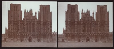 Katedrála ve Wellsu, Cathedral Green, Wells, Mendip, Somerset, 1913. od Walter Edward Zehetmayr