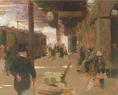 Nádraží Hastings od Walter Frederick Osborne