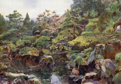 Skalní a vodní zahrada, Hakone od Walter Frederick Roofe Tyndale