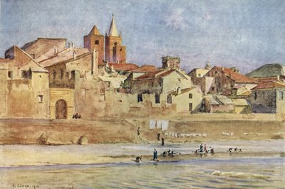 Albenga, z Centa, Itálie od Walter Frederick Roofe Tyndale