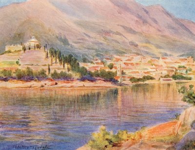 Cavtat, Stará Ragusa (barevná litografie) od Walter Frederick Roofe Tyndale