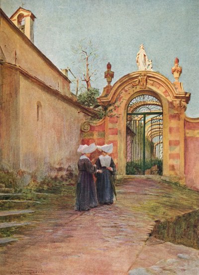 Vchod do vily Centurione, S. Margherita Ligure, c1910, 1912 od Walter Frederick Roofe Tyndale