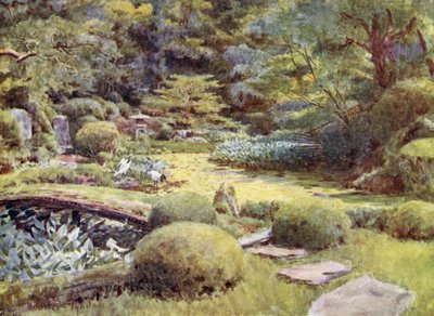 Kuradani Temple Garden, Kyoto od Walter Frederick Roofe Tyndale