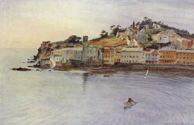 Poloostrov, Sestri Levante (barva litho) od Walter Frederick Roofe Tyndale