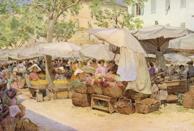 Market, Nice, Francie od Walter Frederick Roofe Tyndale