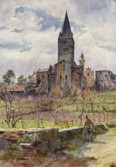 San Salvatore, Itálie (barevné lito) od Walter Frederick Roofe Tyndale