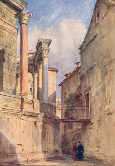 Mauzoleum, Spalato (barevná litografie) od Walter Frederick Roofe Tyndale