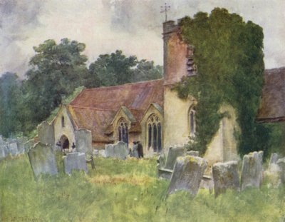 The New Forest: Boldre Church (barevné lito) od Walter Frederick Roofe Tyndale