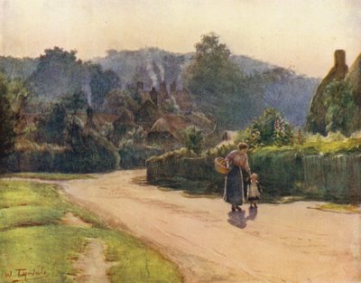 The New Forest: The Village of Emery Down (barevné lito) od Walter Frederick Roofe Tyndale