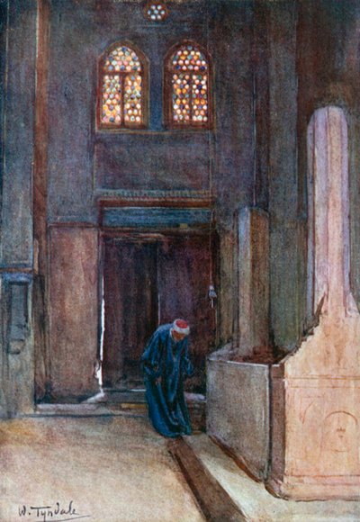 Hrobka Ibrahima Agy (barevná litografie) od Walter Frederick Roofe Tyndale