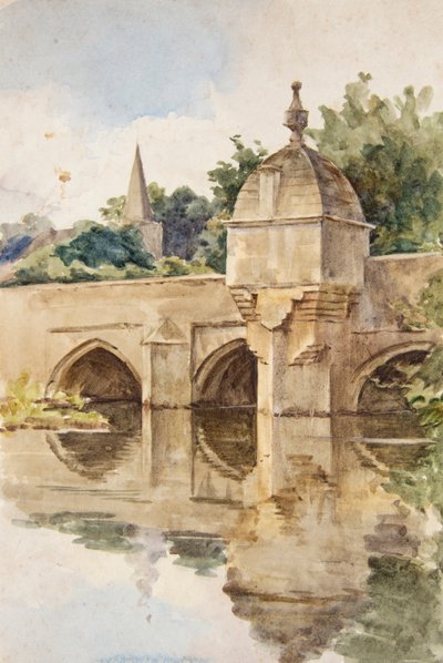 Městský most, Bradford-on-Avon (akvarel) od Walter Frederick Roofe Tyndale