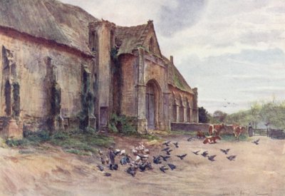 Wessex: Tithe-Barn, Abbotsbury, near Weymouth (barevná litografie) od Walter Frederick Roofe Tyndale