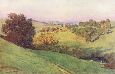 Wessex: Bathford, Somerset (barevná litografie) od Walter Frederick Roofe Tyndale
