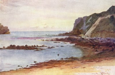 Wessex: Lulworth Cove (barevná litografie) od Walter Frederick Roofe Tyndale
