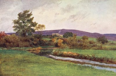 Wessex: "Dešťový vůz" z Návratu domorodců (barevná litografie) od Walter Frederick Roofe Tyndale