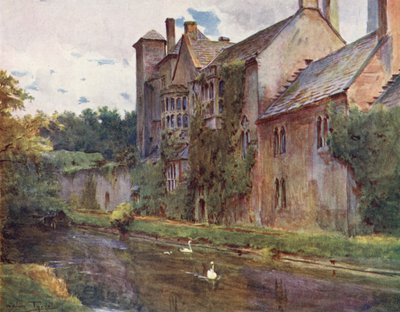 Wessex: Palác, Wells (barevná litografie) od Walter Frederick Roofe Tyndale
