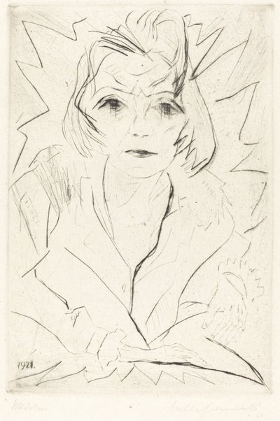 Madchen Girl, 1921. od Walter Gramatte
