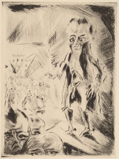 Scéna v kavárně s mrzákem, 1918. od Walter Gramatte