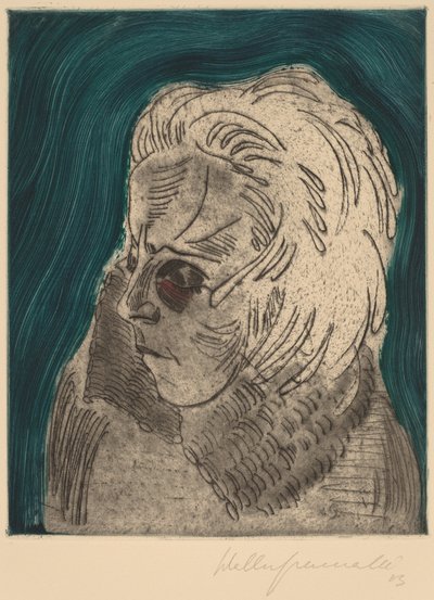 Unavená žena, Sonia Gramatté Unavená dívčí hlava, Sonia Gramatté, 1923. od Walter Gramatte