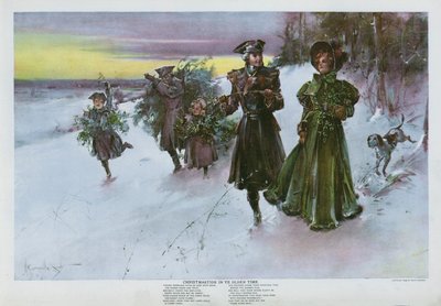 Vánoce v dávných dobách (barevné lito) od Walter Granville Smith