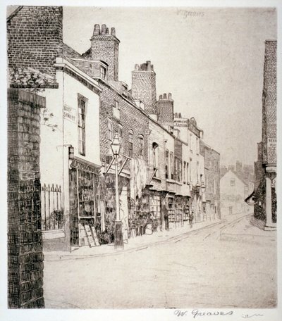 Duke Street, Chelsea, Londýn, 1873 od Walter Greaves