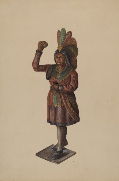 Cigar Store Indian, c. 1936. od Walter Hochstrasser