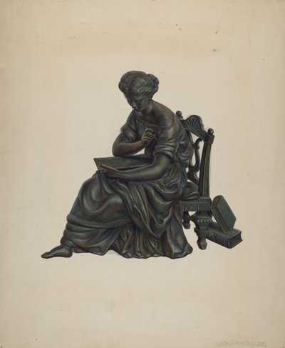 Socha zdobení hodin, c. 1939. od Walter Hochstrasser