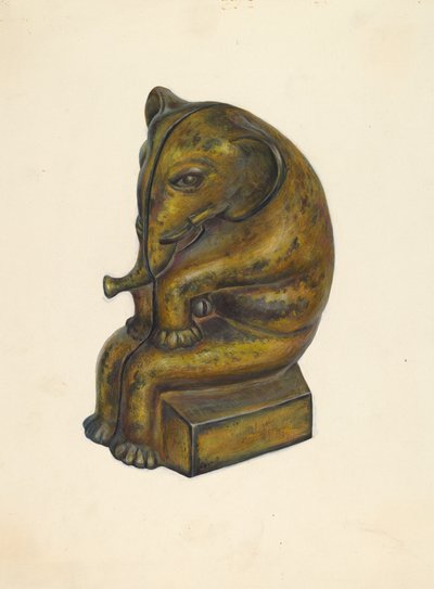 Toy Bank: Elephant, c. 1939. od Walter Hochstrasser