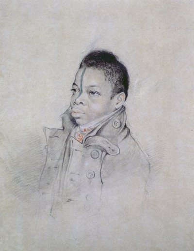 Portrétní studie, c. 1840 (tužka a křída na papíře) od Walter Hood Fitch