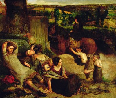 The Irish Vagrants, c.1853-54 od Walter Howell Deverell