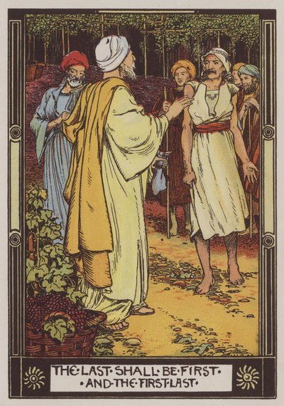 The Laborers In The Vineyard (barevné lito) od Walter Jenks Morgan