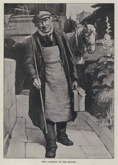 Nosič na kole (litho) od Walter Jenks Morgan