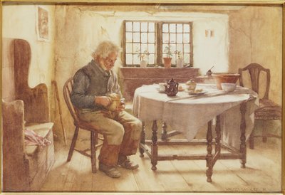 Jídlo chudého muže, 1891 od Walter Langley