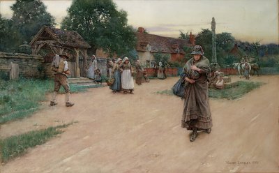 Zrazen, 1887 od Walter Langley