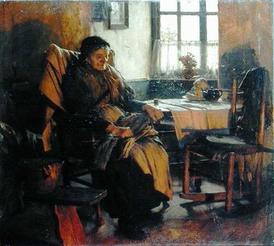 Ve Světle ohně od Walter Langley
