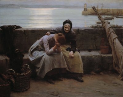 Od rána se nenosilo až do večera, ale zlomilo se srdce, 1894. od Walter Langley